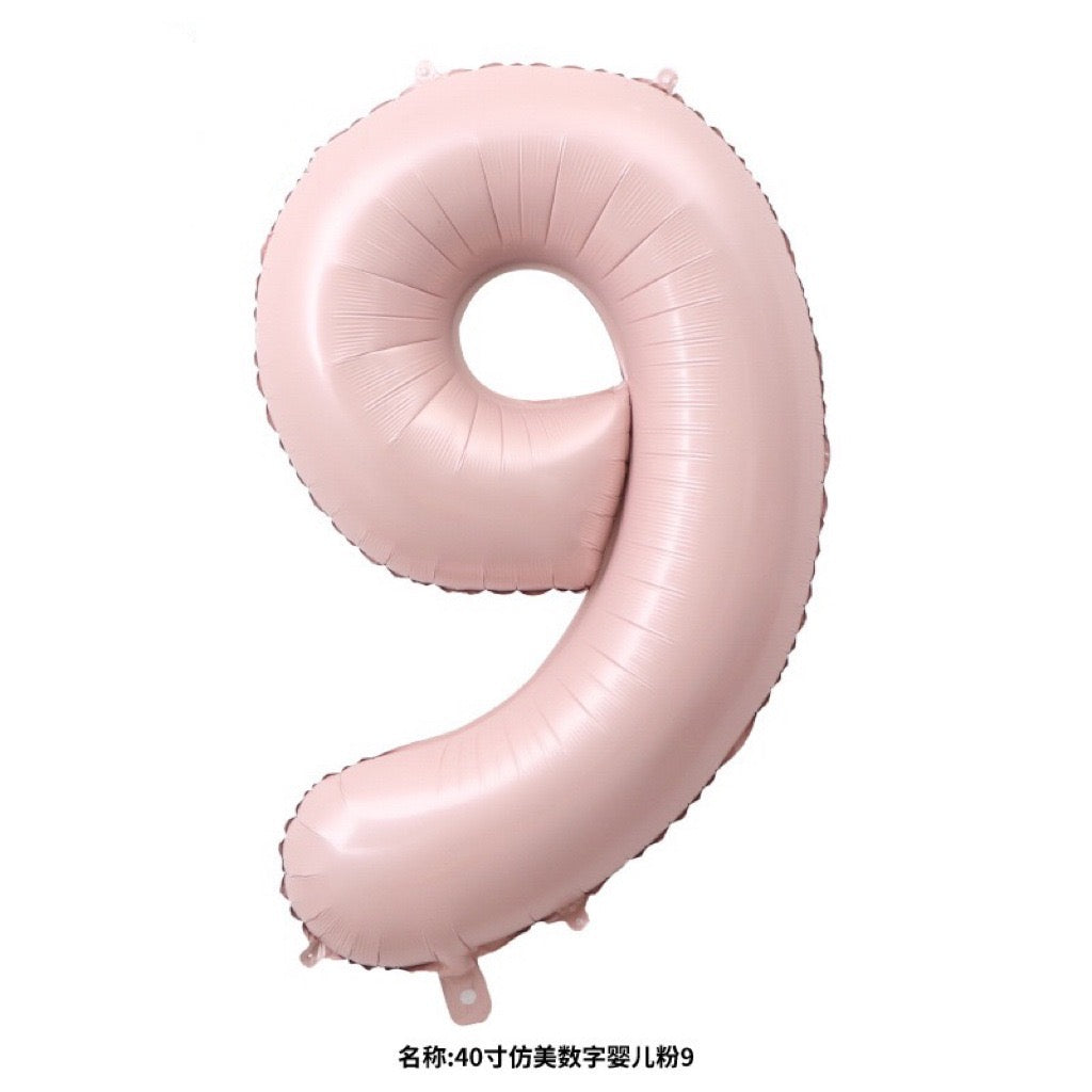 40" Pink Foil Number Balloons