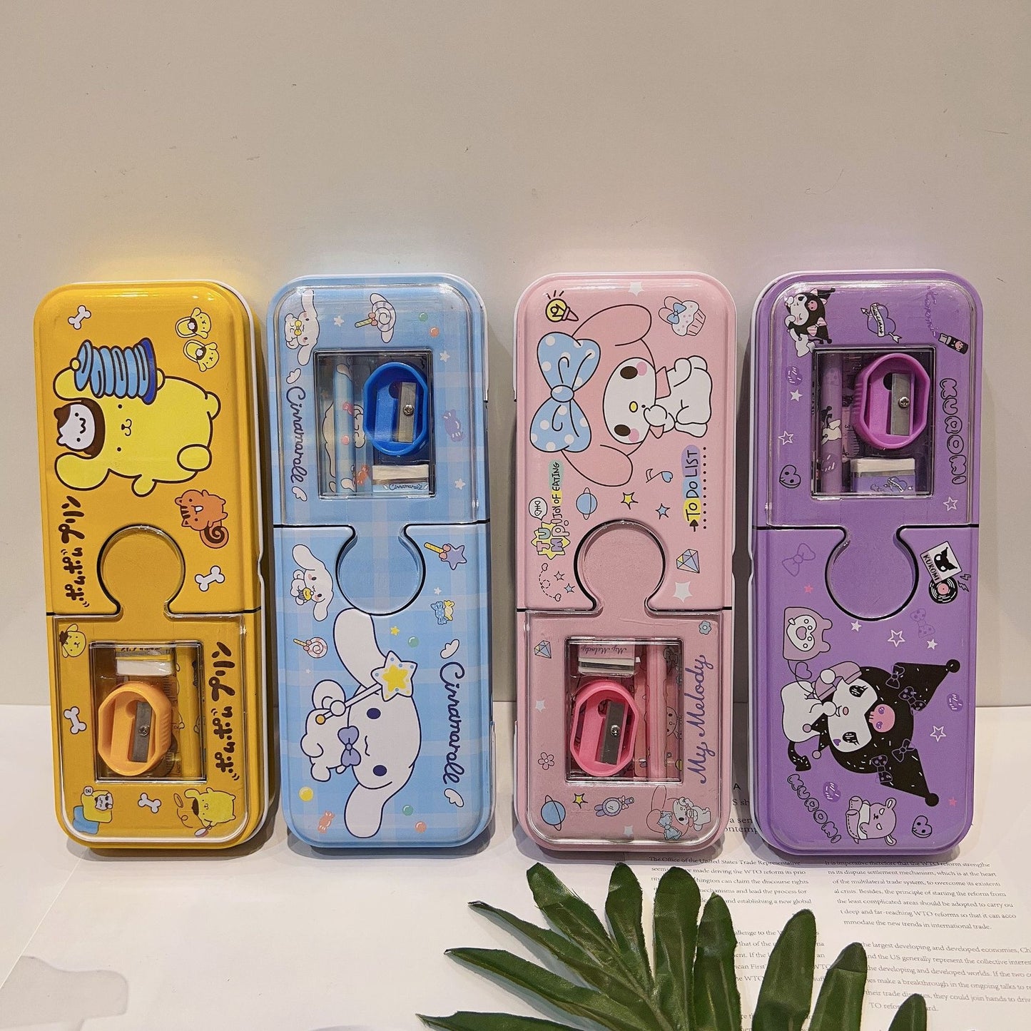 Sanrio cartoon 5 pcs pencil case set