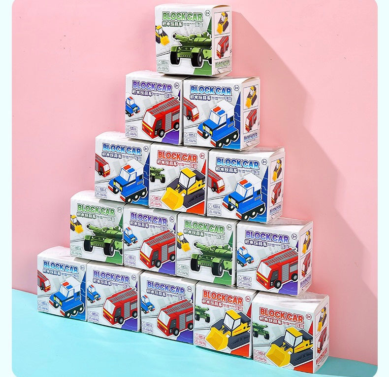 Mini dinosaur and cars building blocks