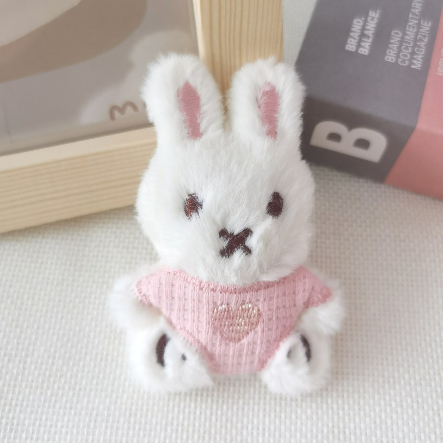 Cartoon bunny plush decoration