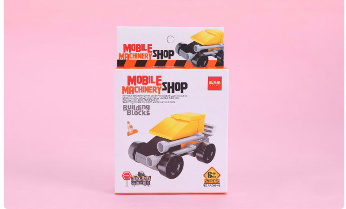 Mini construction car building blocks