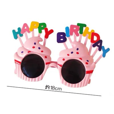 Colorful birthday party glasses