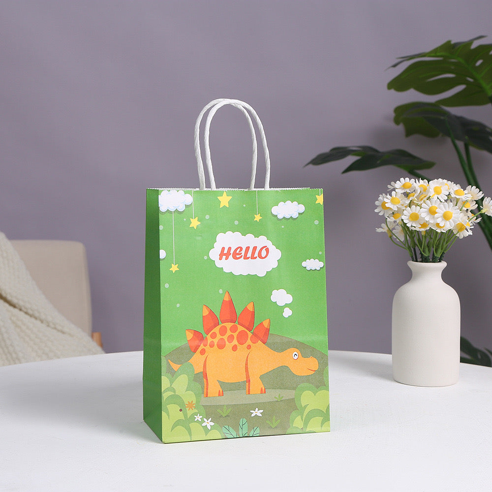 Dinosaur paper bag gift bag 21x15x8cm