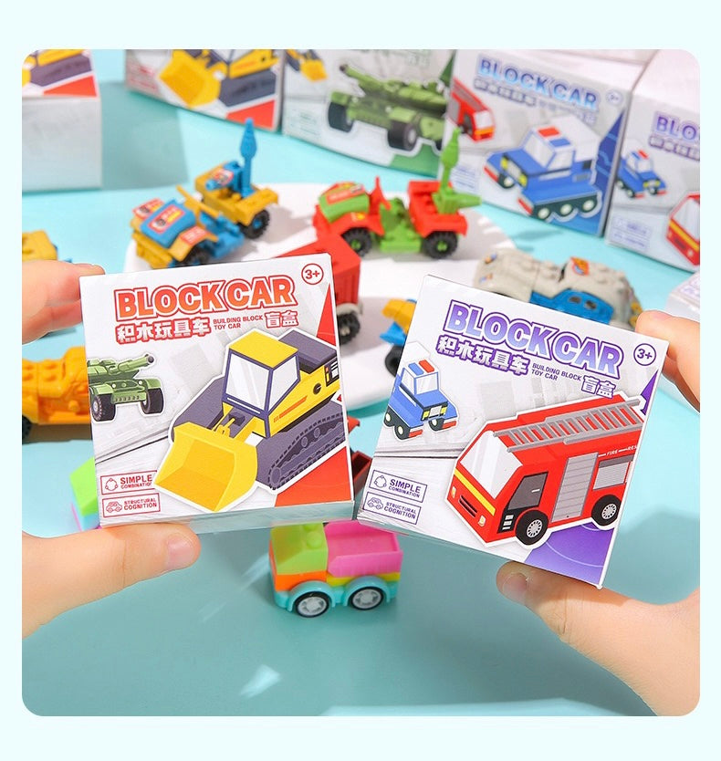 Mini dinosaur and cars building blocks