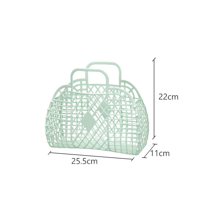 Plastic handheld gift basket