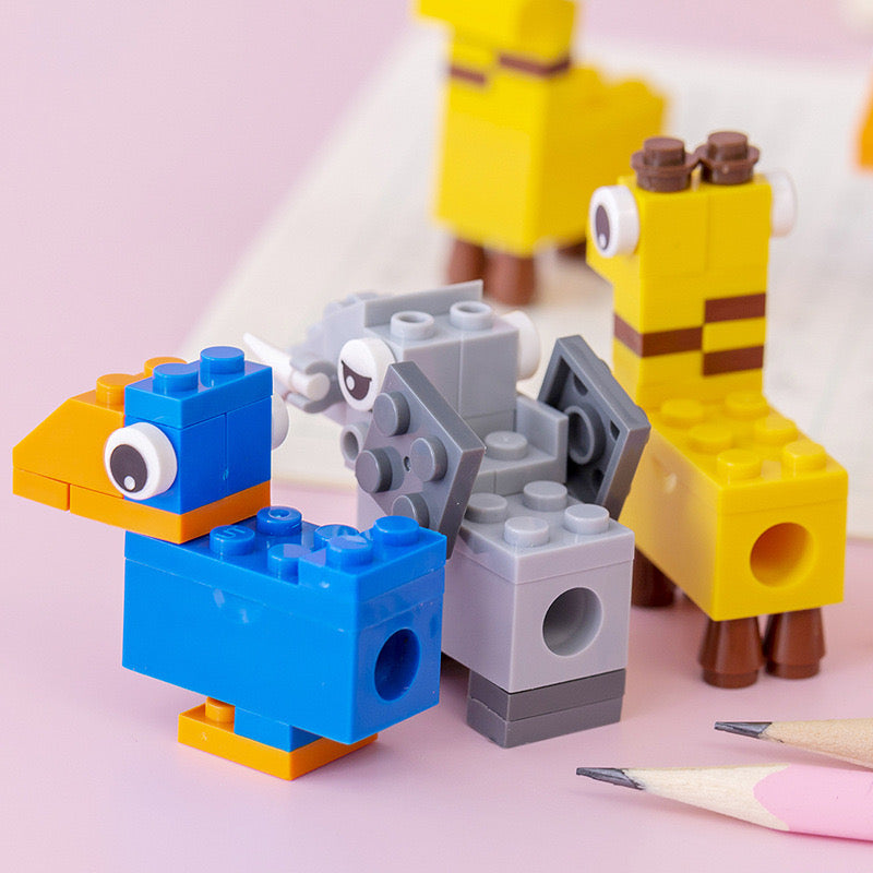 Animal Building Blocks Shape Manual Pencil Sharpeners