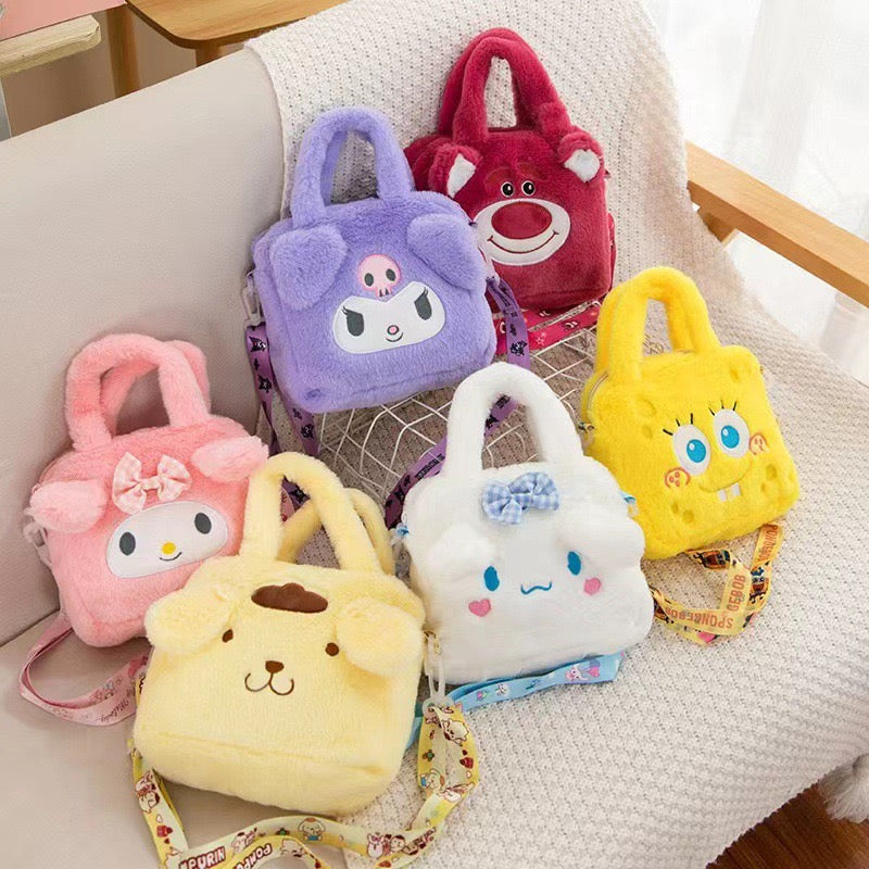 Cartoon sanrio plush handheld gift bag