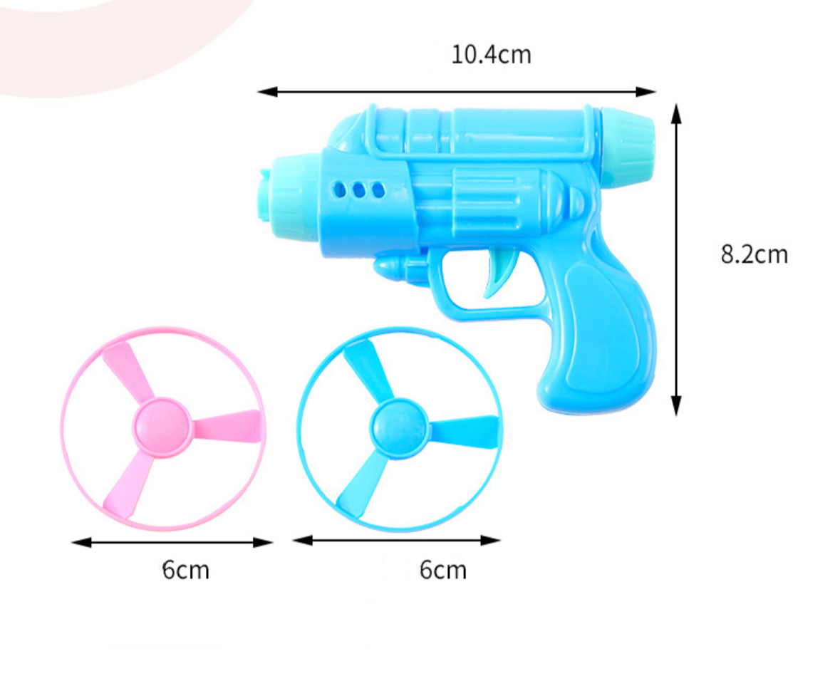 Flying disc toy gun