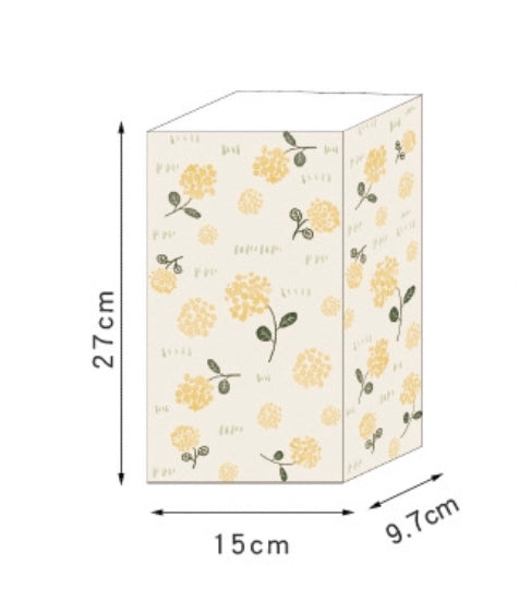 Flora paper gift bag x6