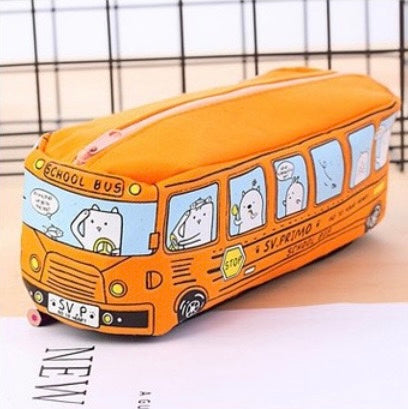 School bus pencil case