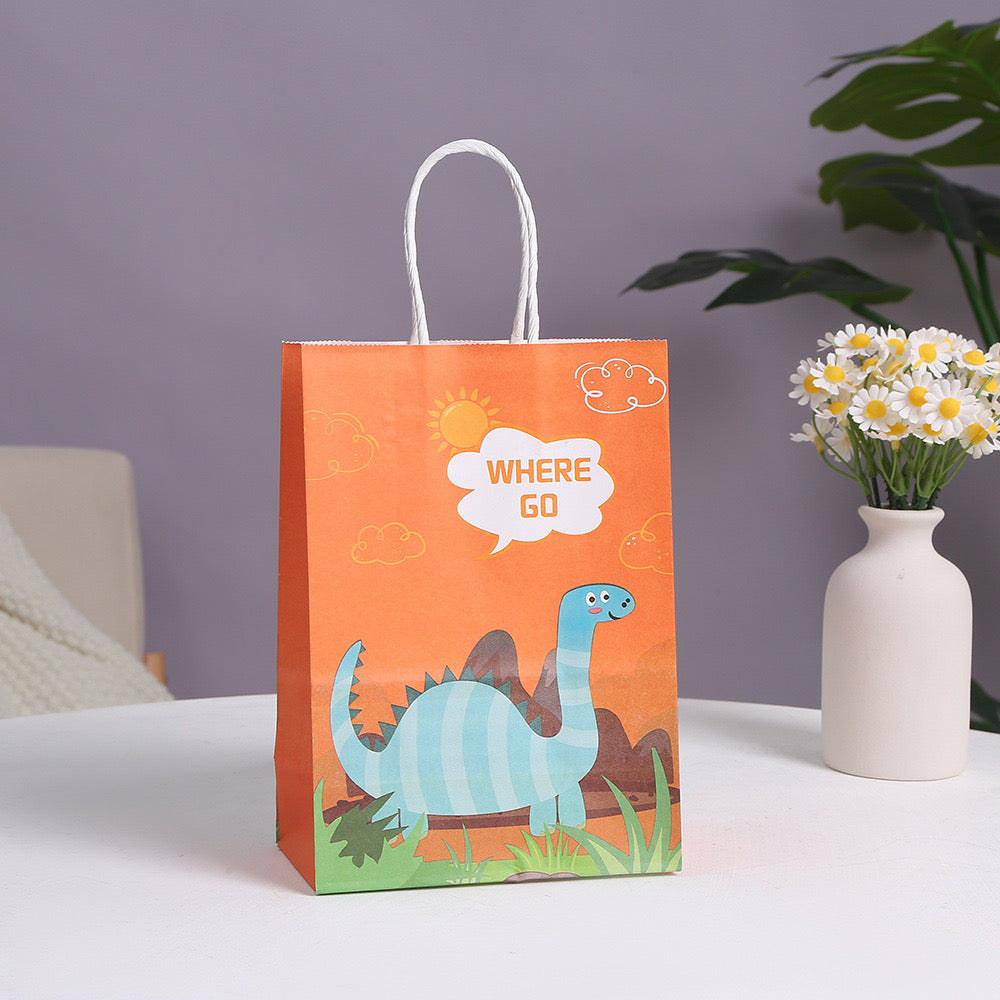 Dinosaur paper bag gift bag 21x15x8cm