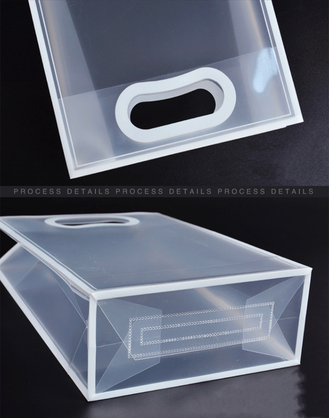 Clear plastic tote bag gift bag