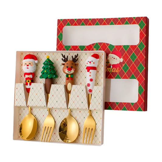 Christmas Spoon and Folk Set