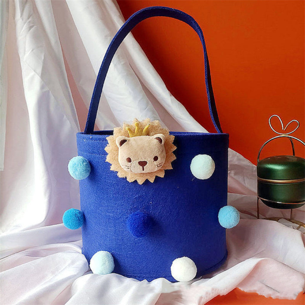 Cartoon tote bag, dinosaur , bowtie, lion handbag, gift bag