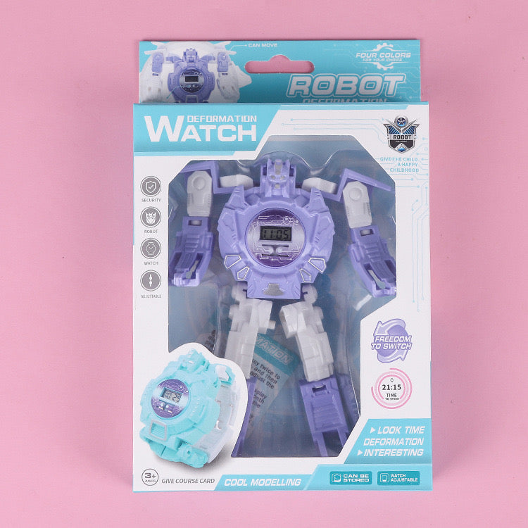 Robot electronic watch for kids