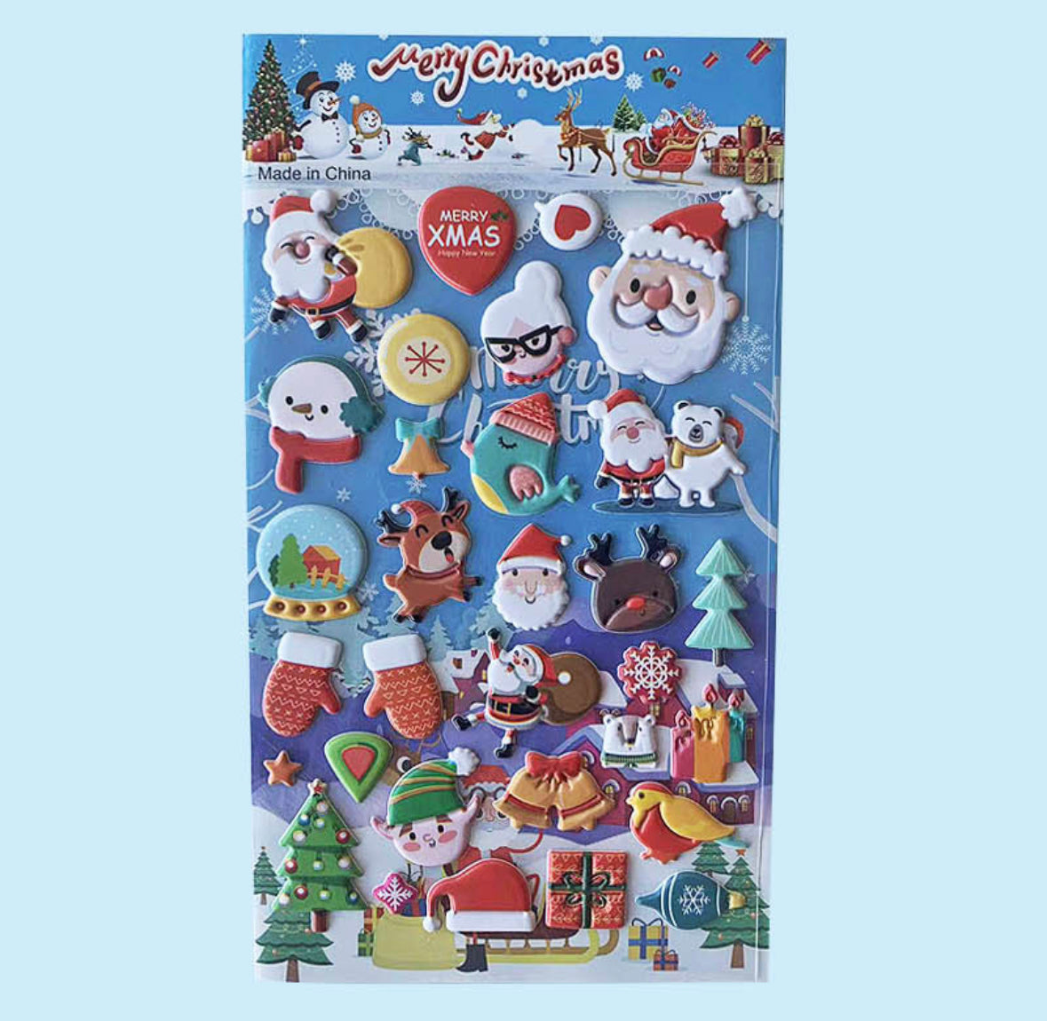 3D Christmas Stickers