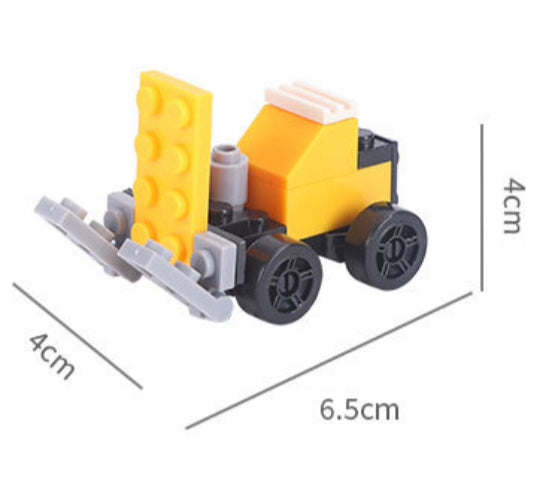 Mini construction car building blocks