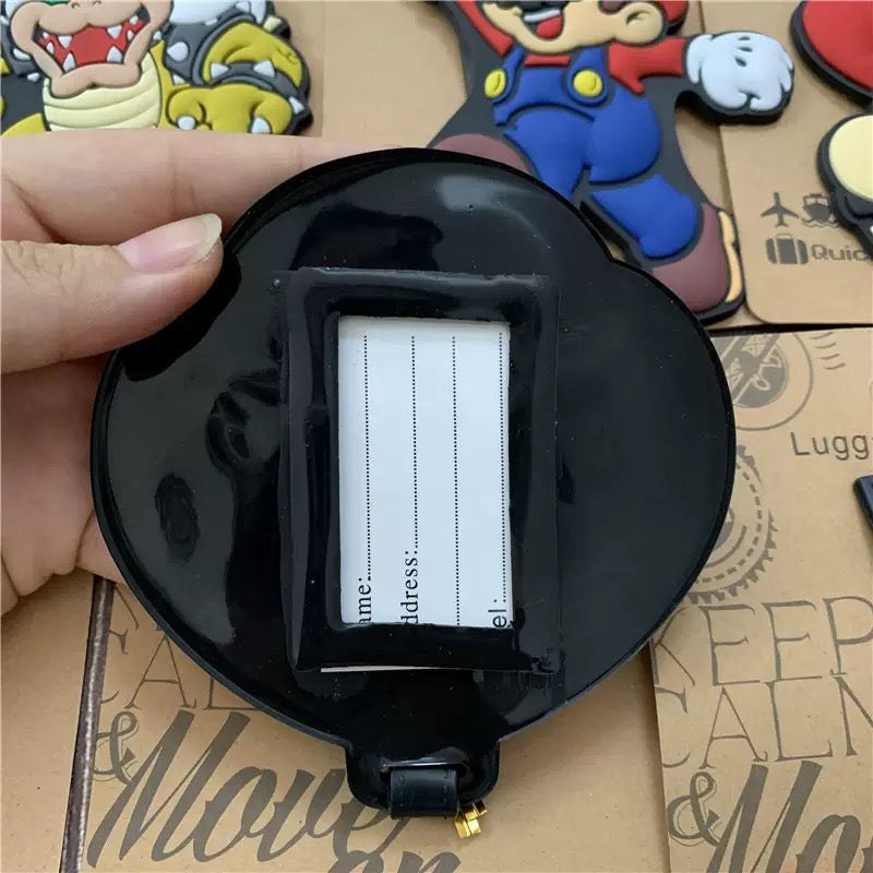 Super Mario Silicone Luggage Tag