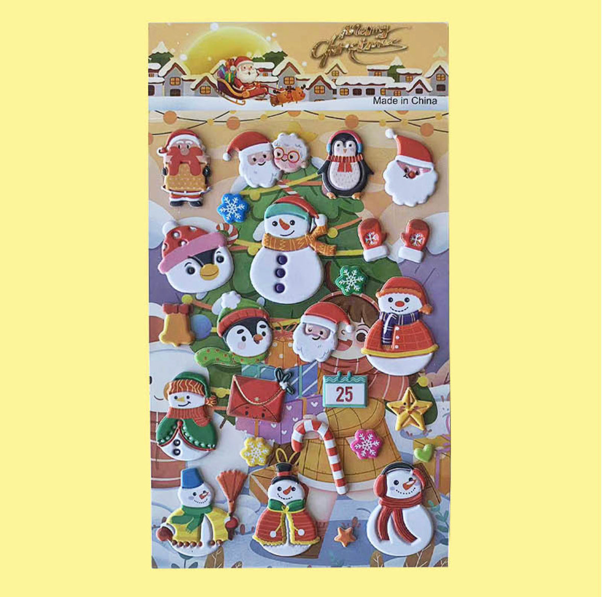 3D Christmas Stickers