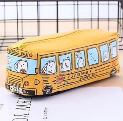 School bus pencil case