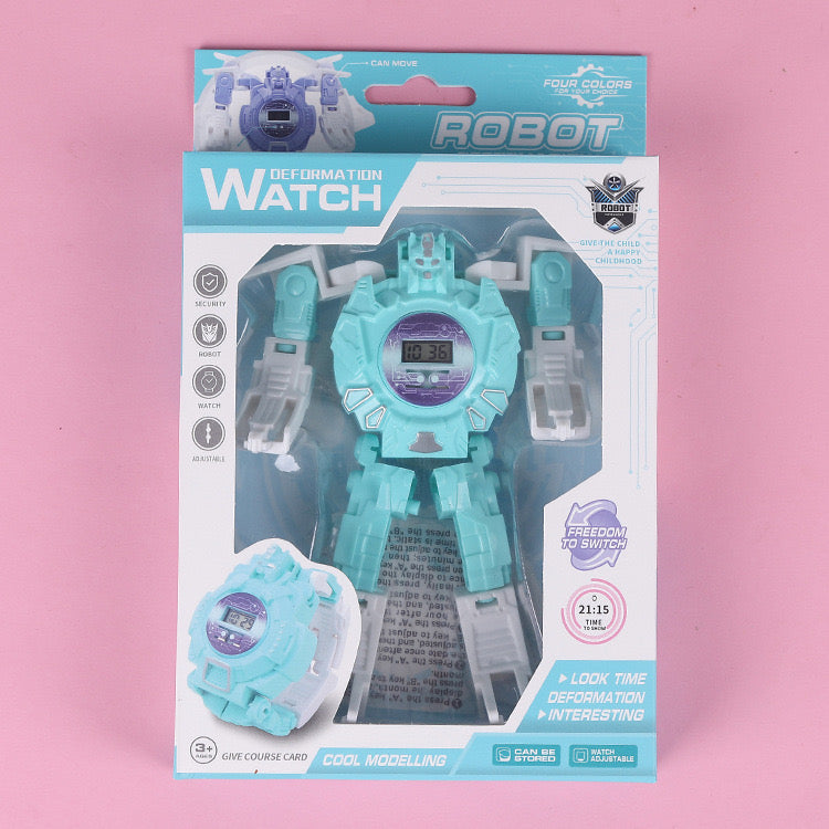 Robot electronic watch for kids