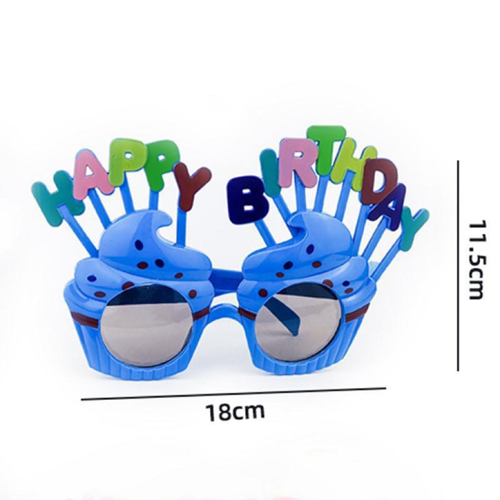 Colorful birthday party glasses