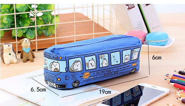 School bus pencil case